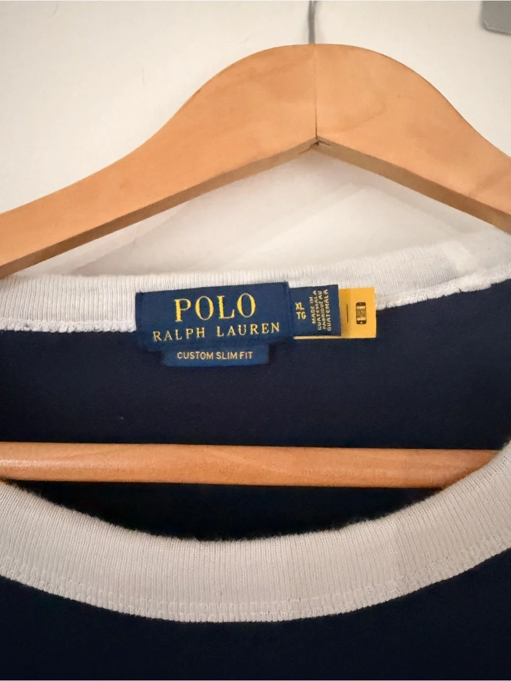 Polo Ralph Lauren Navy & White Ringer Tee